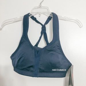 new balance navy sports bra